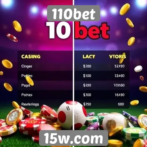 Comparativo entre jogos de cassino e apostas esportivas na 110bet